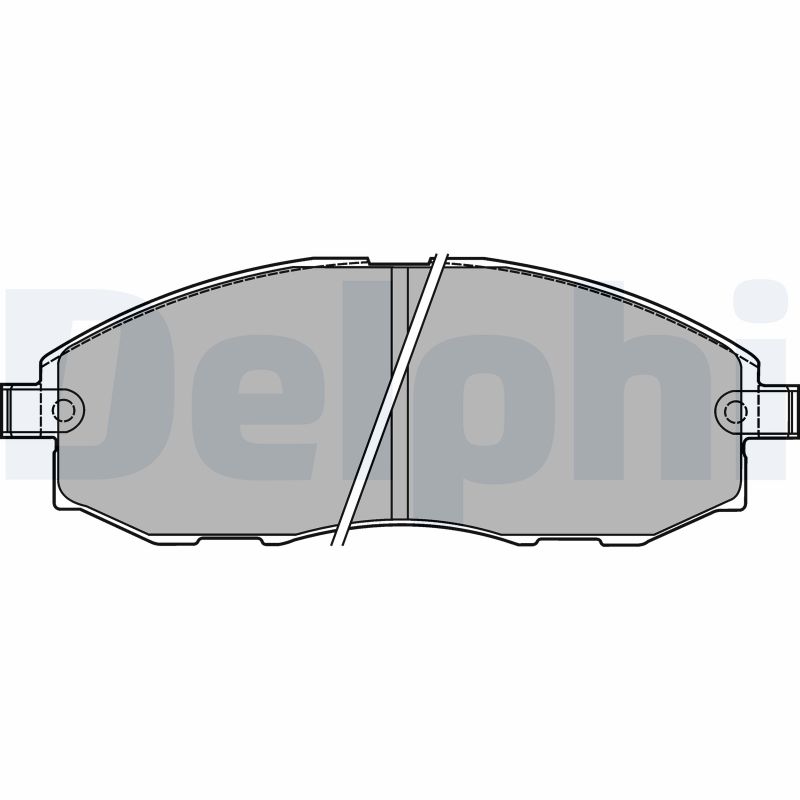 DELPHI LP1434 Kit pastiglie freno, Freno a disco