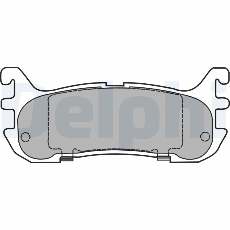 DELPHI LP1452 Kit pastiglie freno, Freno a disco