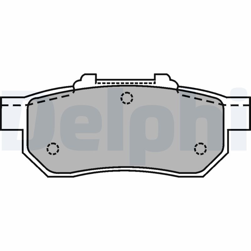 DELPHI LP1456 Kit pastiglie freno, Freno a disco-Kit pastiglie freno, Freno a disco-Ricambi Euro