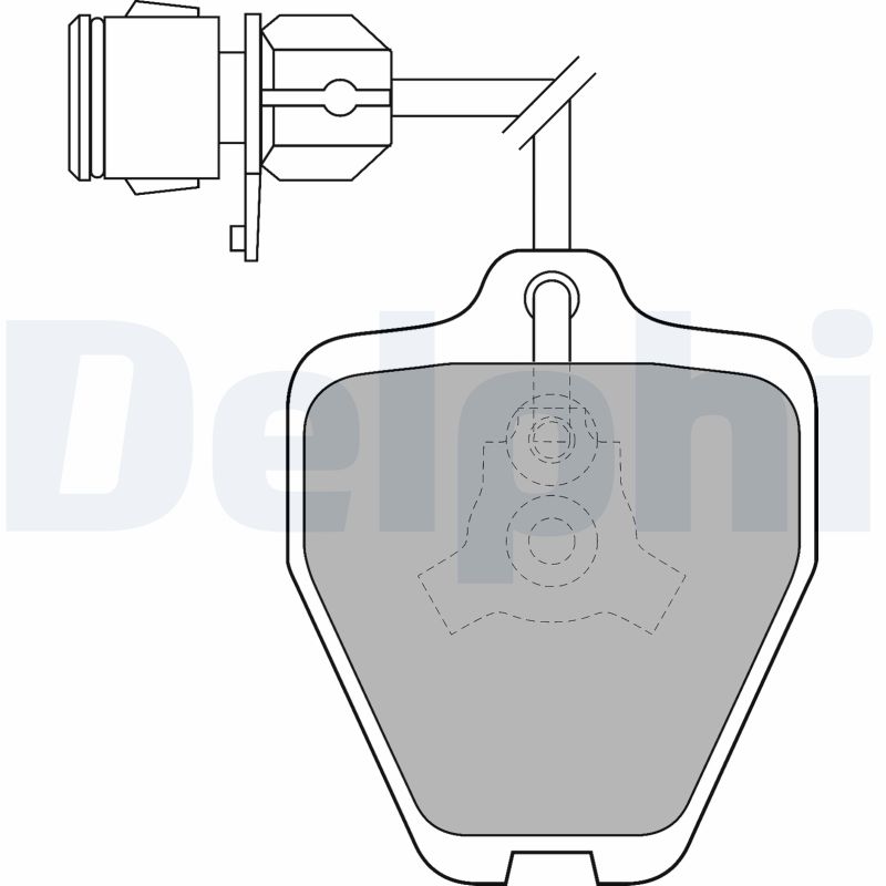 DELPHI LP1463 Kit pastiglie freno, Freno a disco