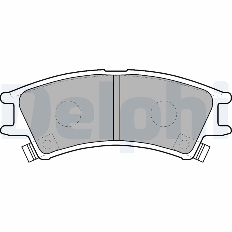 DELPHI LP1502 Kit pastiglie freno, Freno a disco