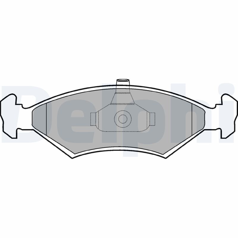 DELPHI LP1604 Kit pastiglie freno, Freno a disco