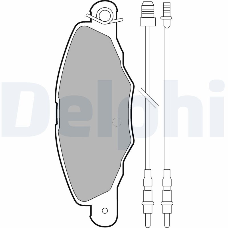 DELPHI LP1629 Kit pastiglie freno, Freno a disco-Kit pastiglie freno, Freno a disco-Ricambi Euro