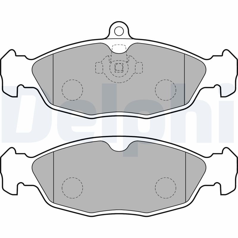 DELPHI LP1755 Kit pastiglie freno, Freno a disco