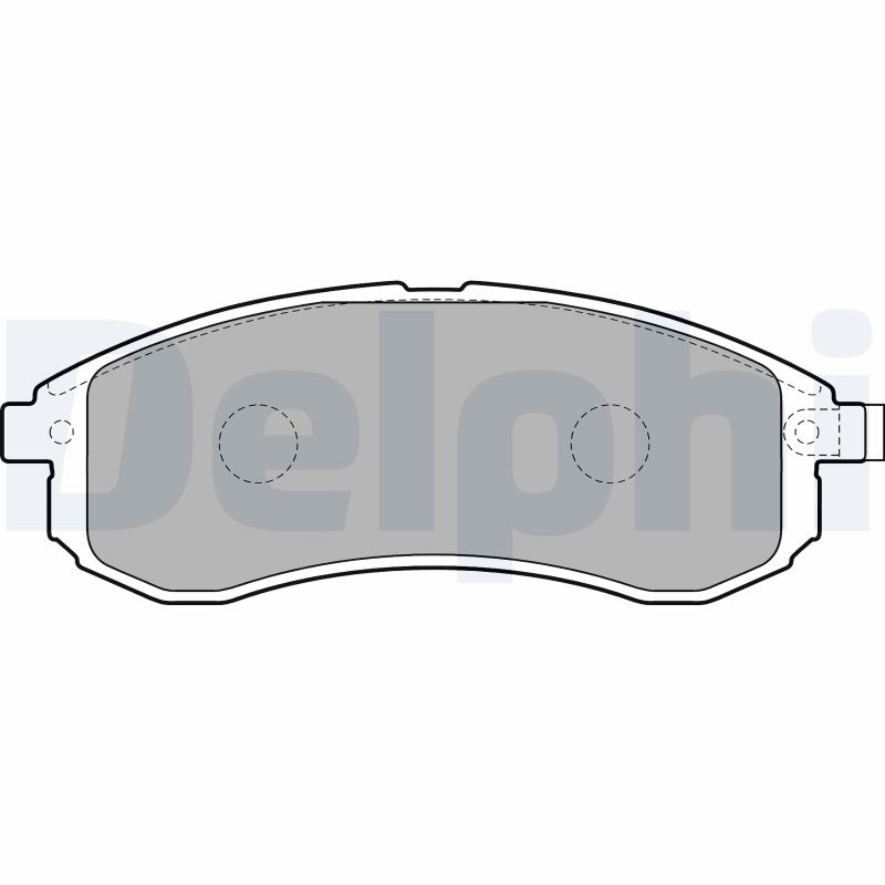 DELPHI LP1808 Kit pastiglie freno, Freno a disco