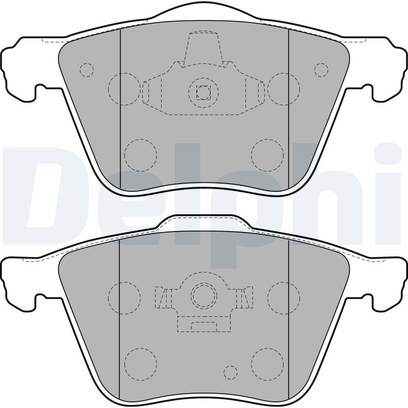 DELPHI LP1821 Kit pastiglie freno, Freno a disco