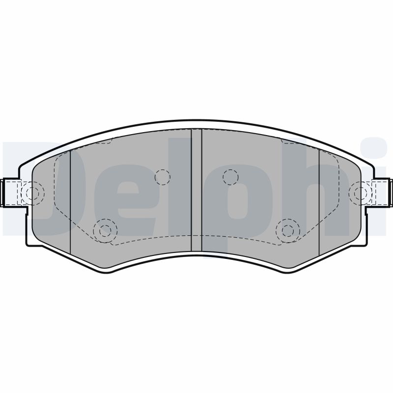 DELPHI LP1928 Kit pastiglie freno, Freno a disco