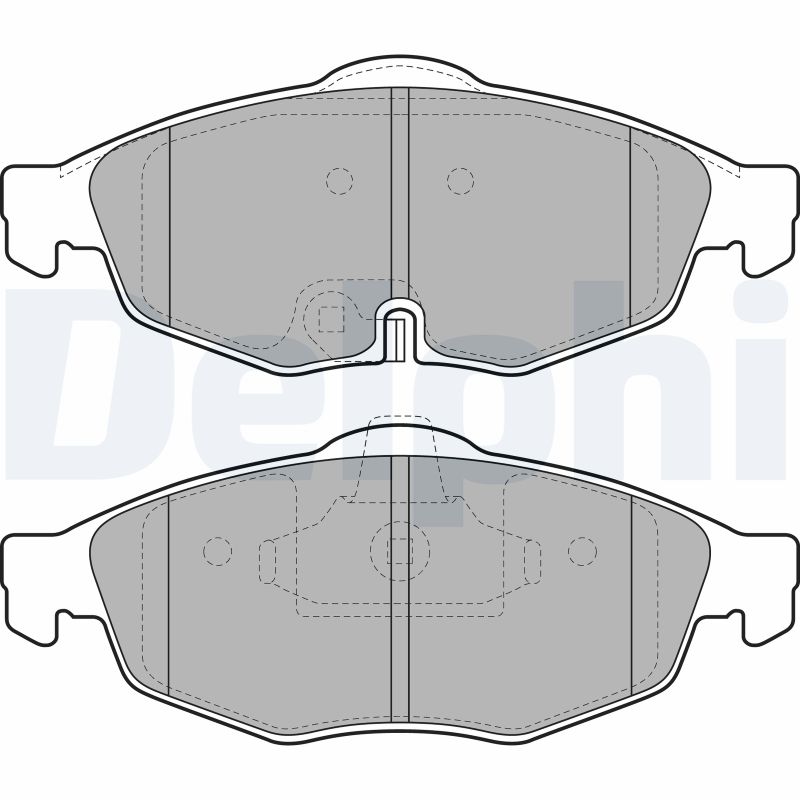 DELPHI LP1963 Kit pastiglie freno, Freno a disco