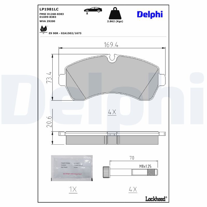 Brake Pad Set, disc brake