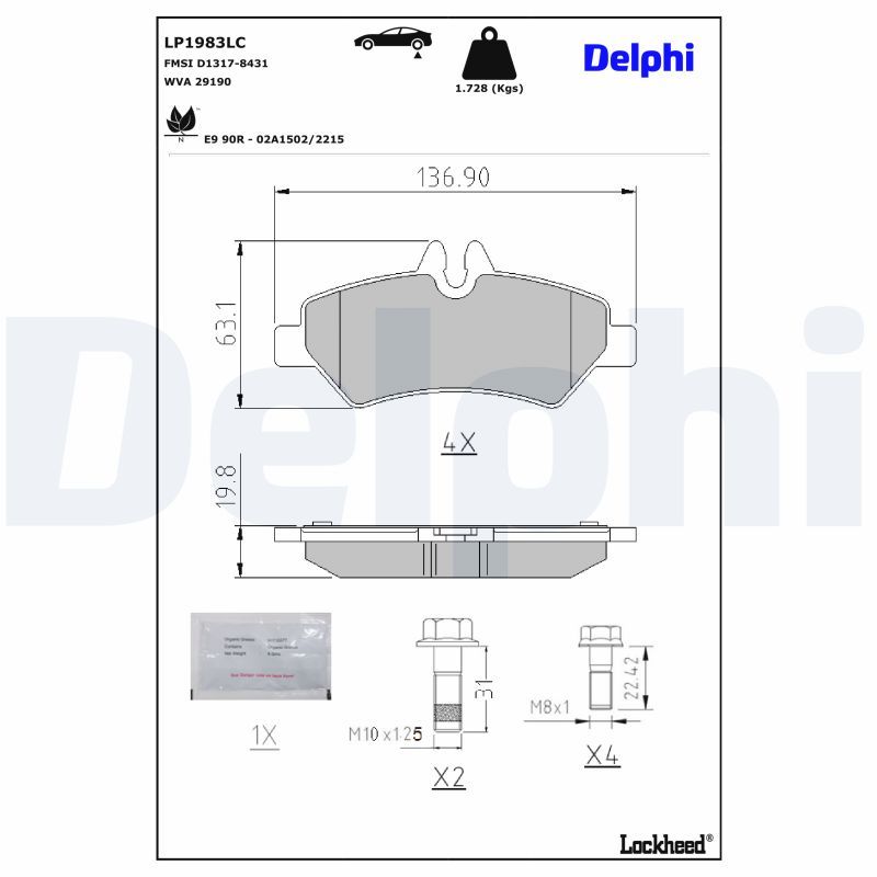 Brake Pad Set, disc brake