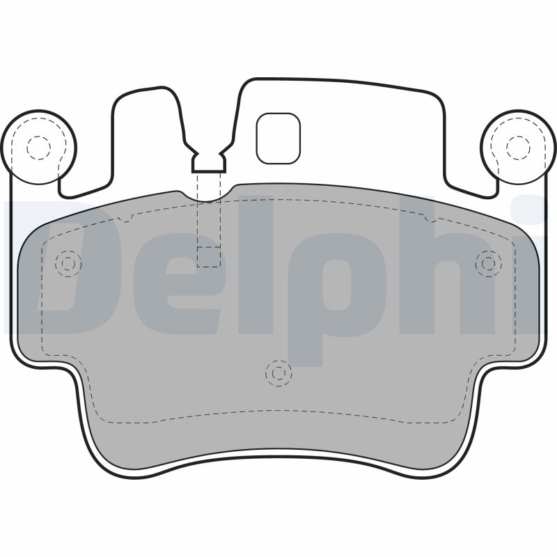 DELPHI LP1996 Kit pastiglie freno, Freno a disco