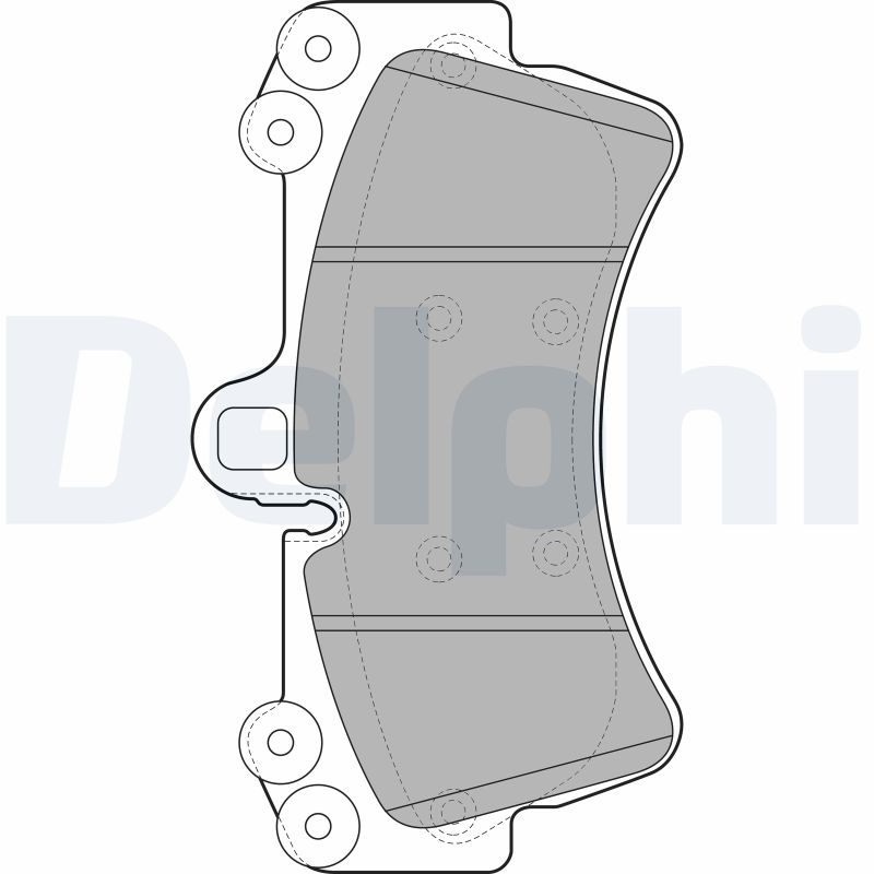 DELPHI LP1997 Kit pastiglie freno, Freno a disco