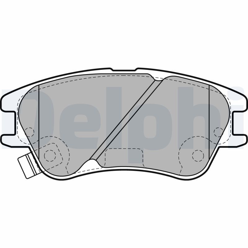 DELPHI LP2062 Kit pastiglie freno, Freno a disco