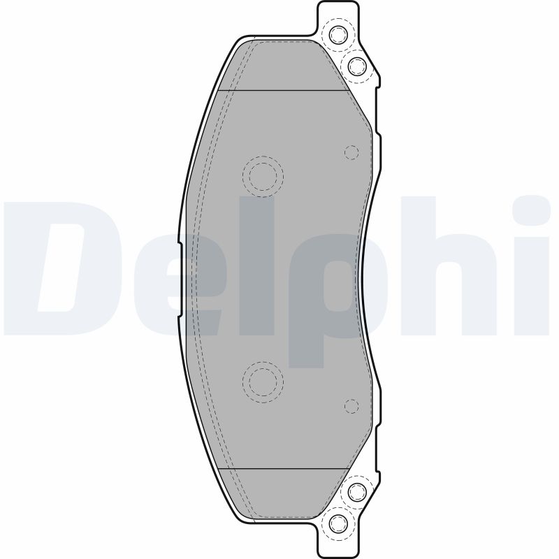 DELPHI LP2082 Kit pastiglie freno, Freno a disco