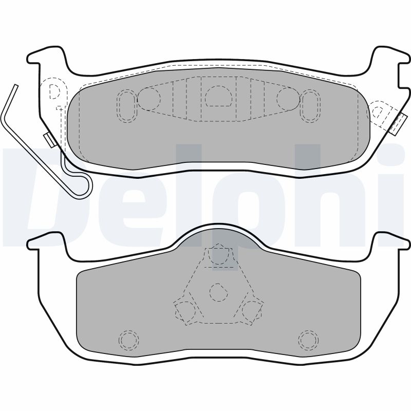 DELPHI LP2109 Kit pastiglie freno, Freno a disco