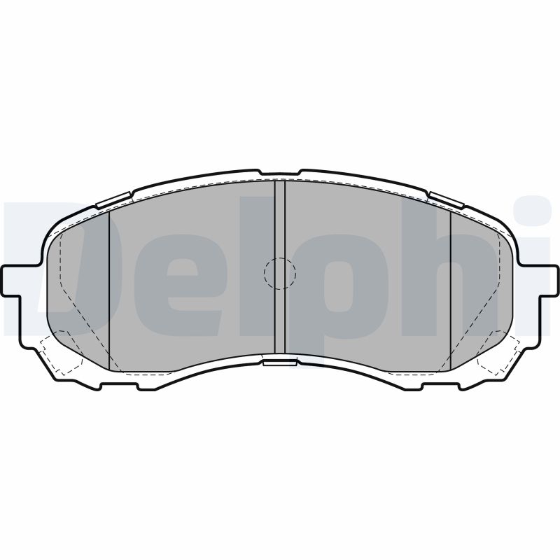 DELPHI LP2128 Kit pastiglie freno, Freno a disco