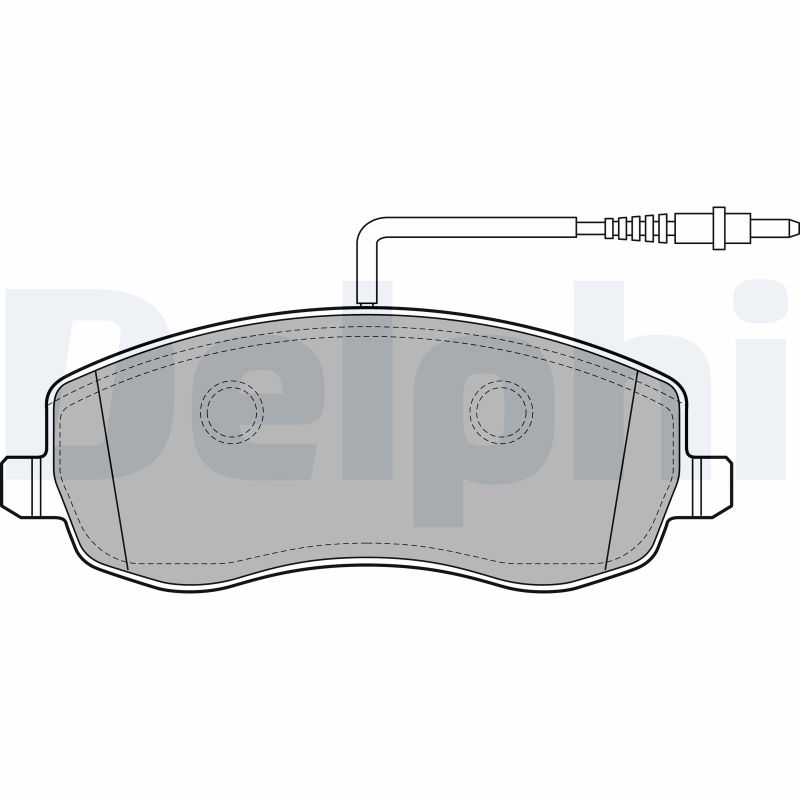 DELPHI LP2173 Kit pastiglie freno, Freno a disco