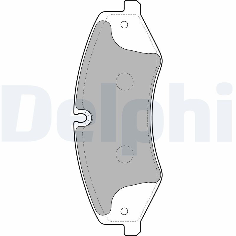 DELPHI LP2176 Kit pastiglie freno, Freno a disco