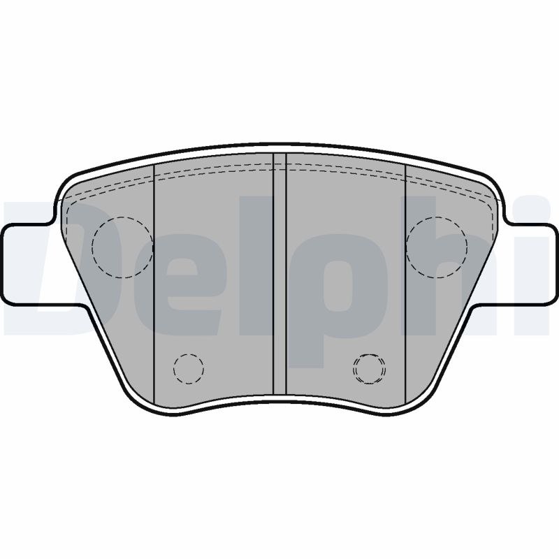 DELPHI LP2178 Kit pastiglie freno, Freno a disco