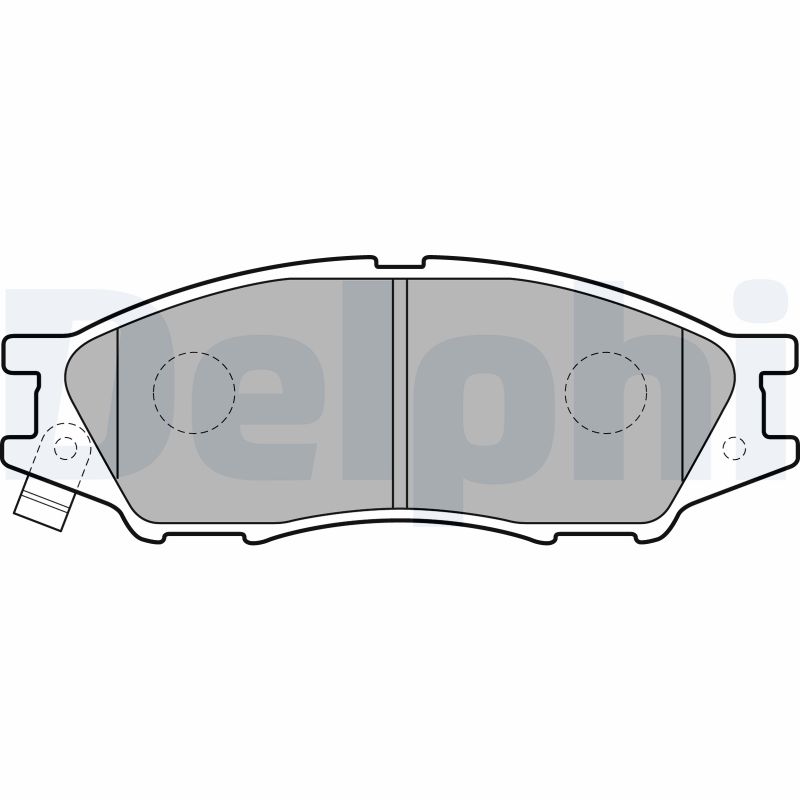 DELPHI LP2184 Kit pastiglie freno, Freno a disco