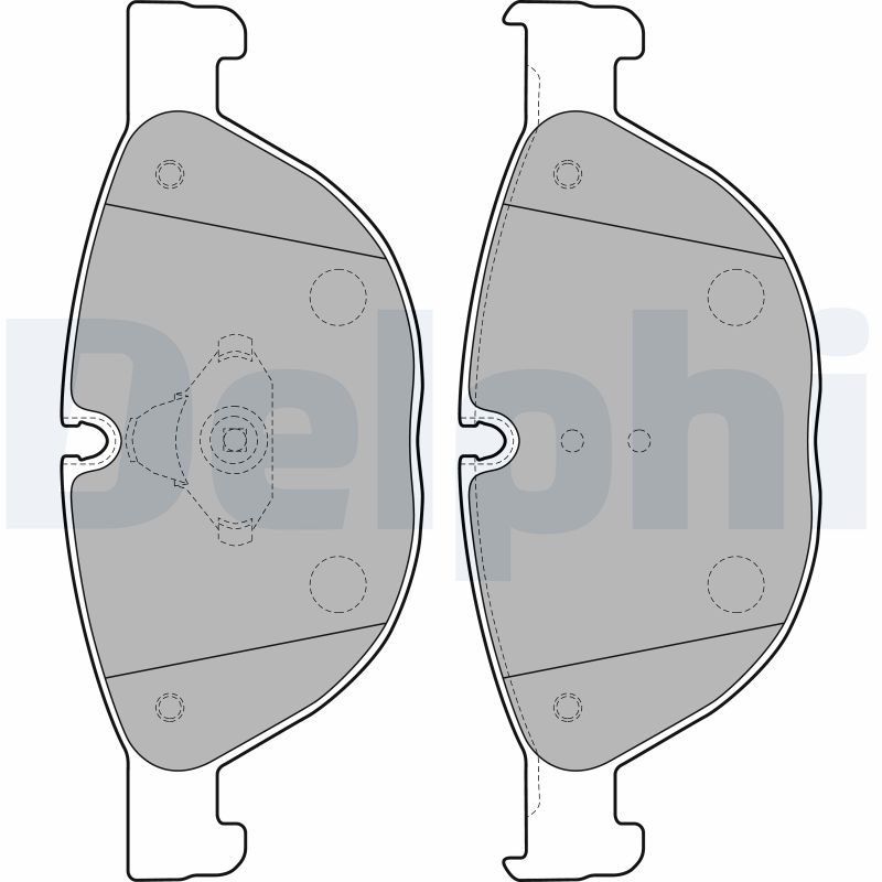 DELPHI LP2189 Kit pastiglie freno, Freno a disco-Kit pastiglie freno, Freno a disco-Ricambi Euro