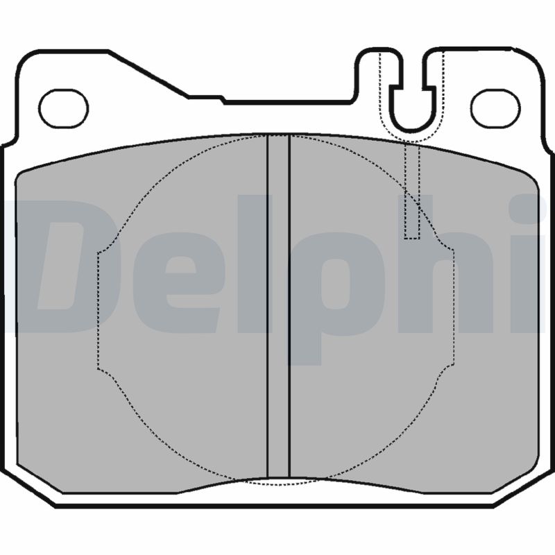 DELPHI LP221 Kit pastiglie freno, Freno a disco