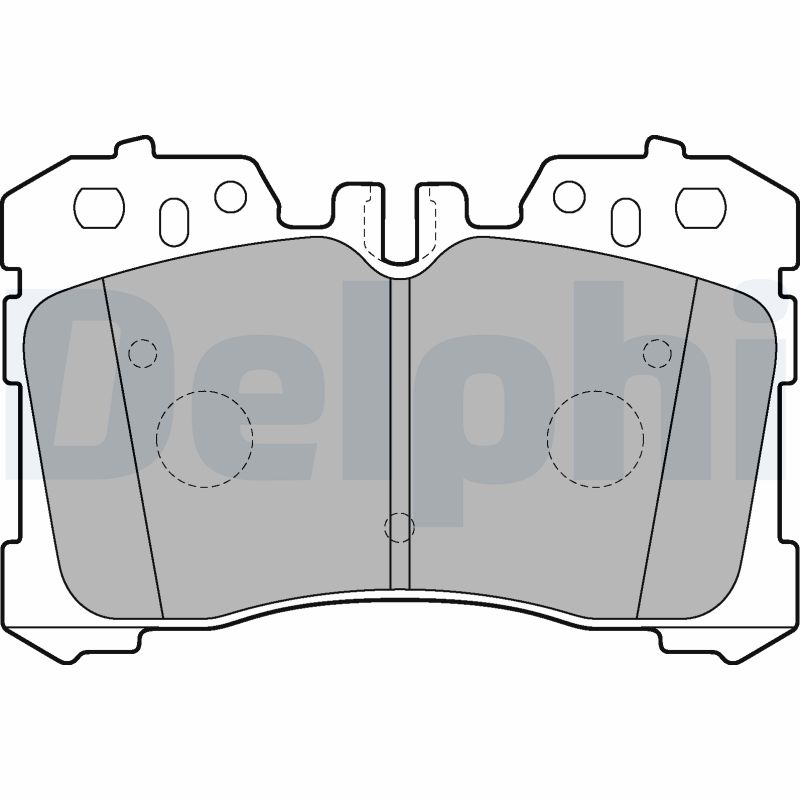 DELPHI LP2213 Kit pastiglie freno, Freno a disco