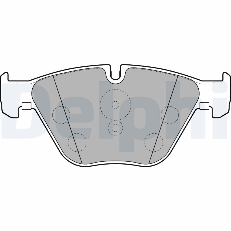 DELPHI LP2245 Kit pastiglie freno, Freno a disco