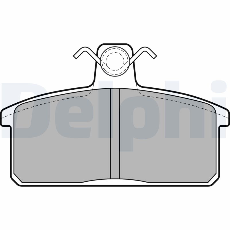 DELPHI LP2281 Kit pastiglie freno, Freno a disco