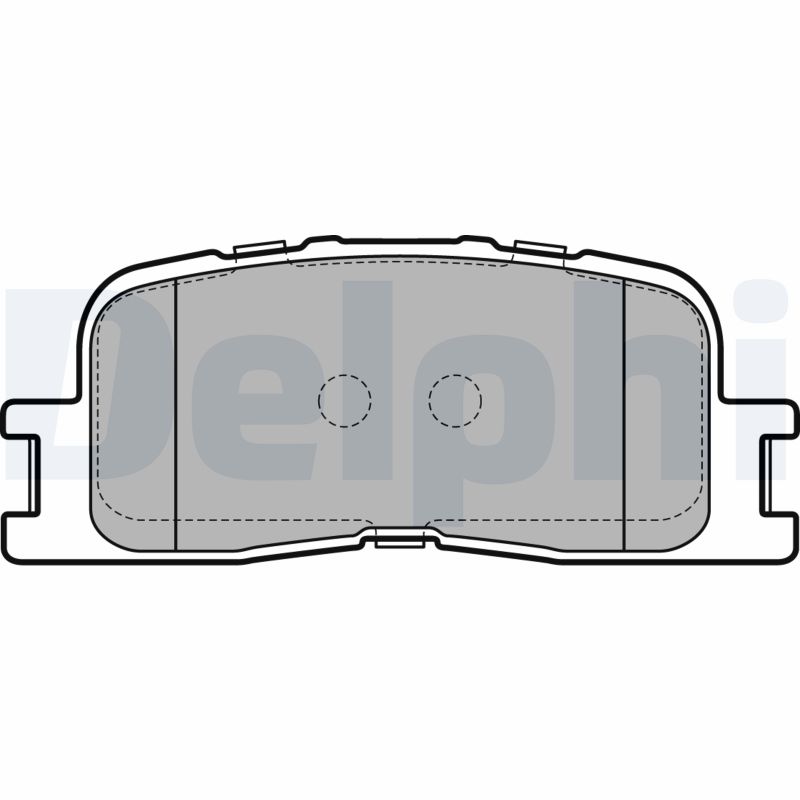 DELPHI LP2703 Kit pastiglie freno, Freno a disco