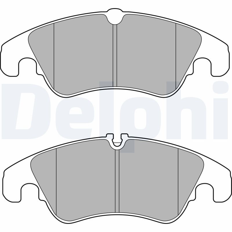 DELPHI LP2715 Kit pastiglie freno, Freno a disco