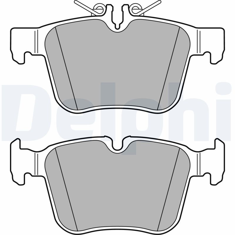 DELPHI LP2763 Kit pastiglie freno, Freno a disco