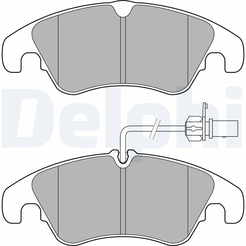 DELPHI LP3152 Kit pastiglie freno, Freno a disco