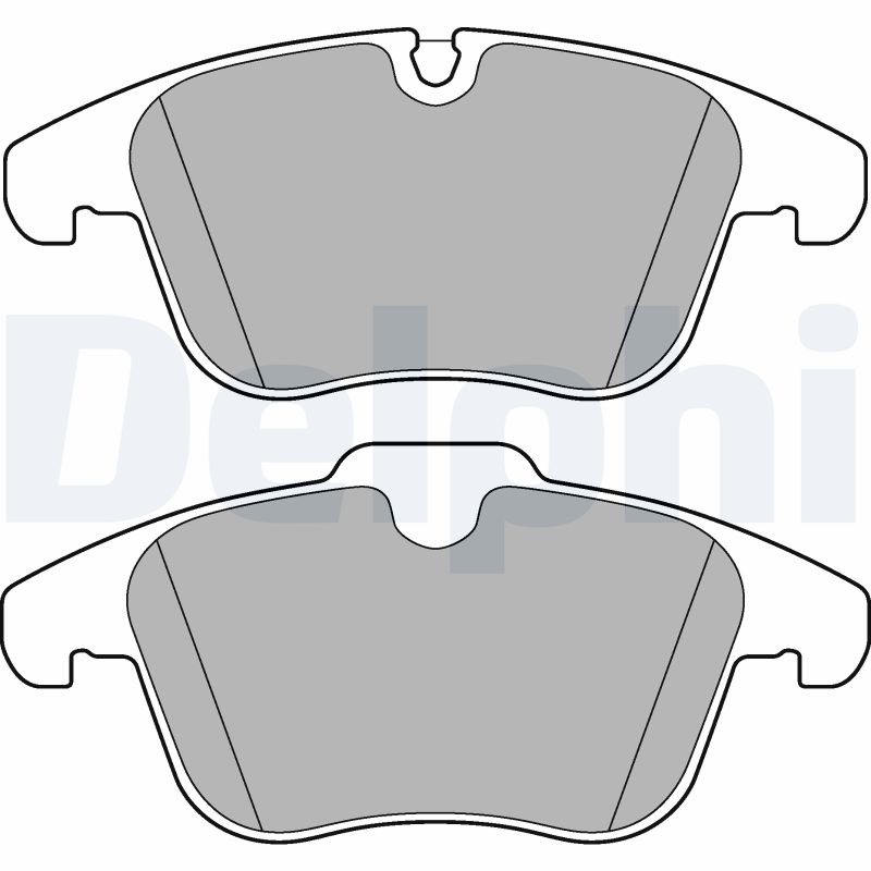 DELPHI LP3180 Kit pastiglie freno, Freno a disco