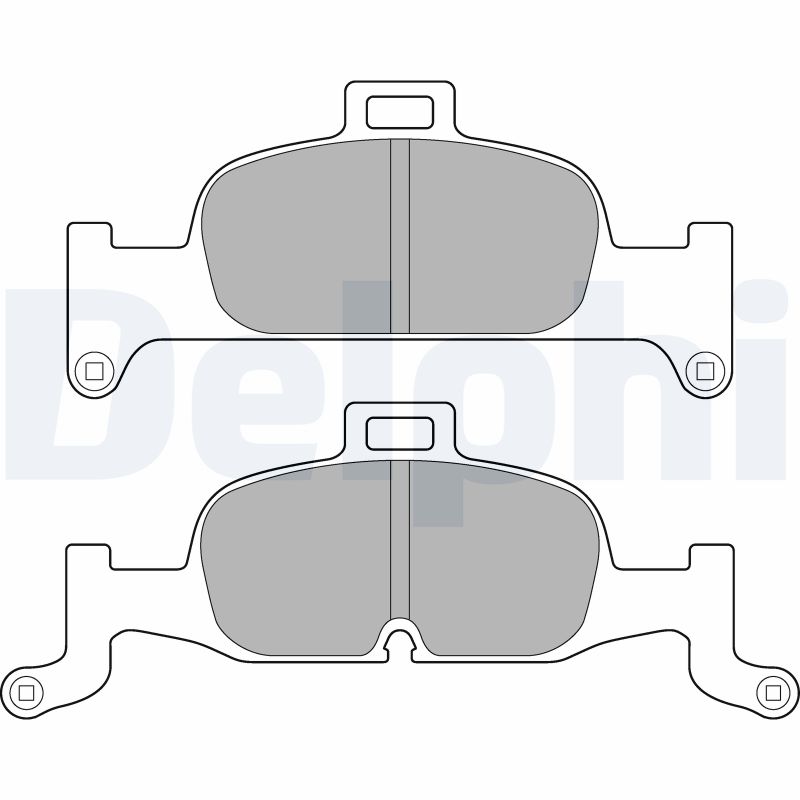 DELPHI LP3239 Kit pastiglie freno, Freno a disco