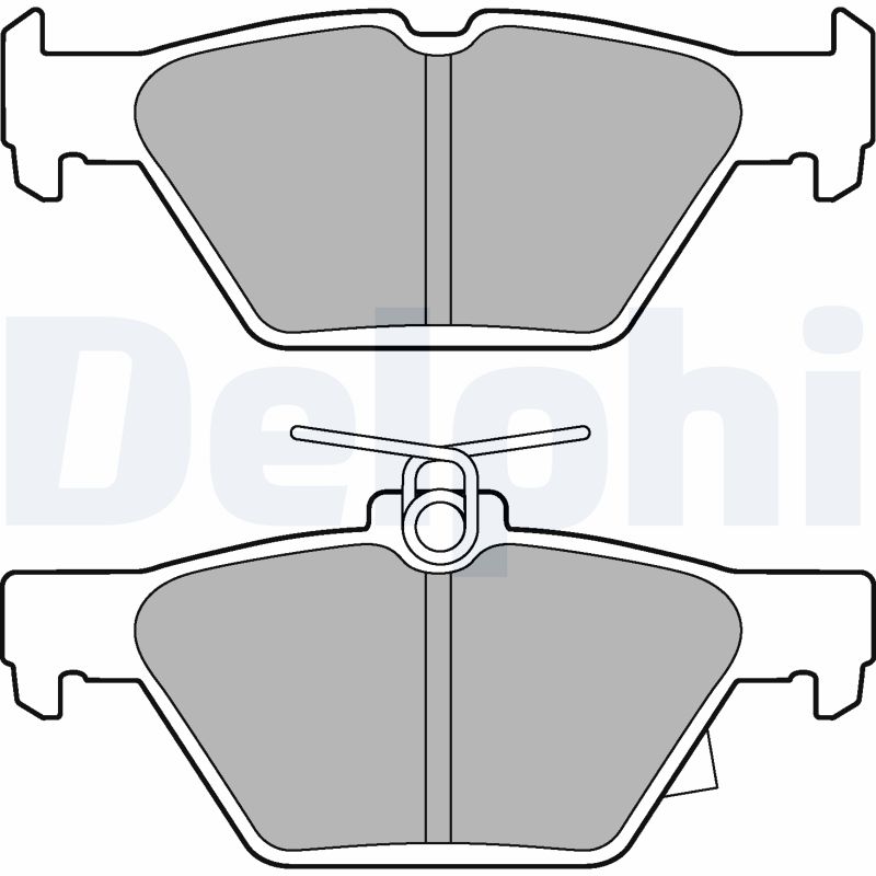 DELPHI LP3268 Kit pastiglie freno, Freno a disco