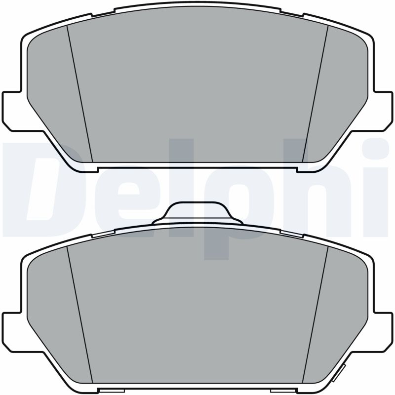 DELPHI LP3400 Kit pastiglie freno, Freno a disco