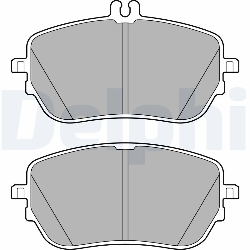 DELPHI LP3485 Kit pastiglie freno, Freno a disco