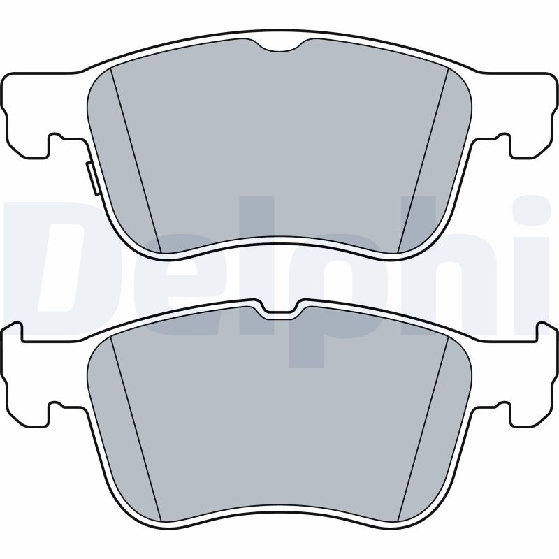 DELPHI LP3520 Kit pastiglie freno, Freno a disco