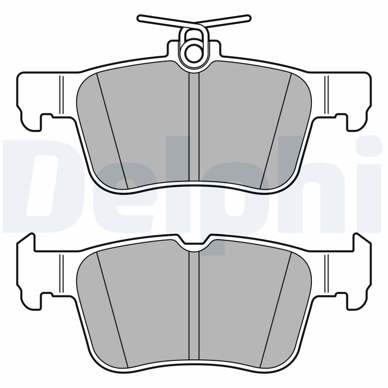 DELPHI LP3590 Kit pastiglie freno, Freno a disco