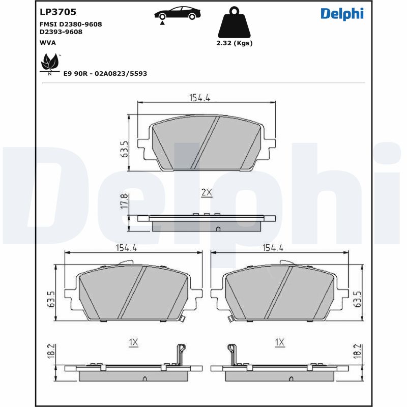 DELPHI LP3705 комплект...