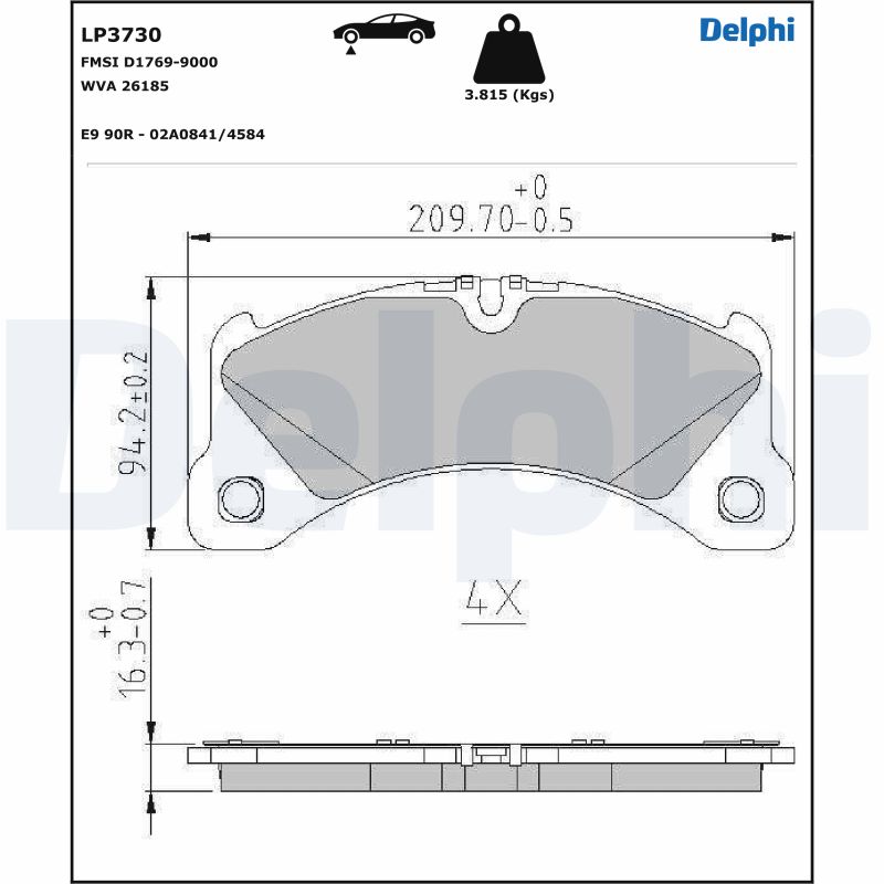 DELPHI LP3730 комплект...