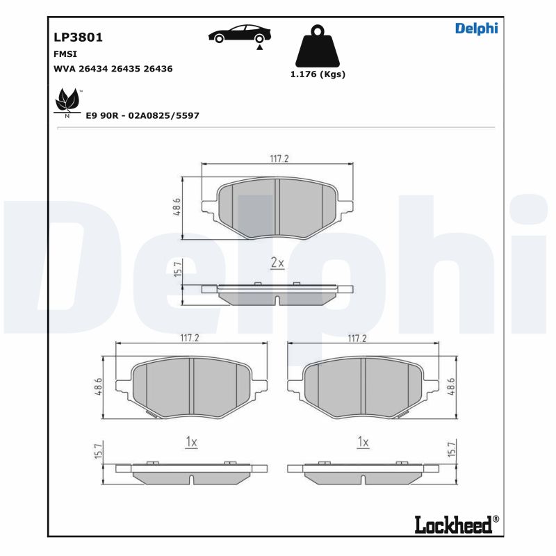 DELPHI LP3801 комплект...