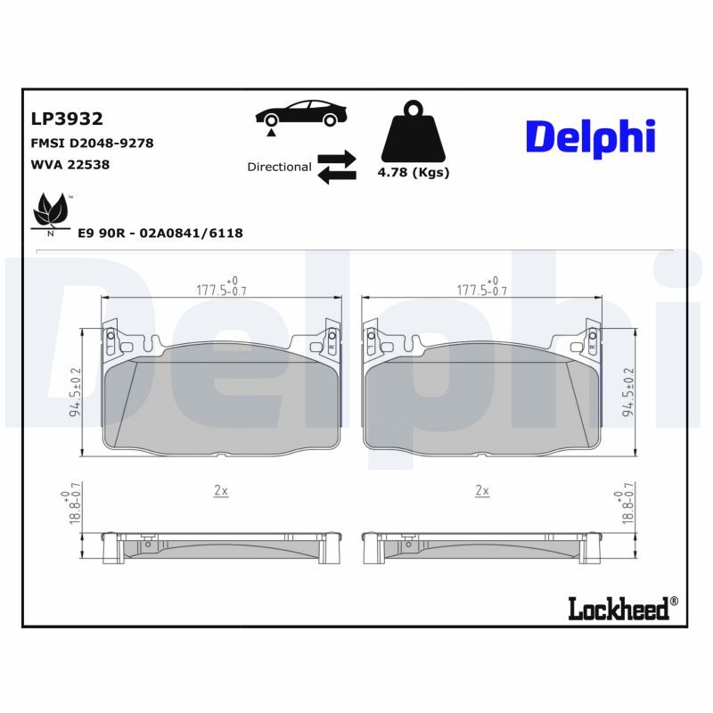 Brake Pad Set, disc brake