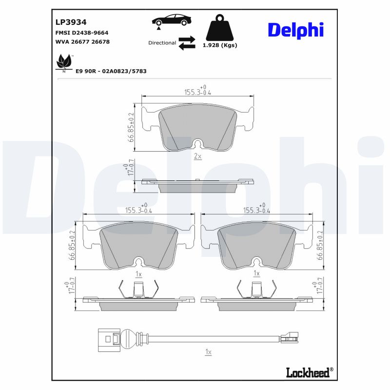 Brake Pad Set, disc brake