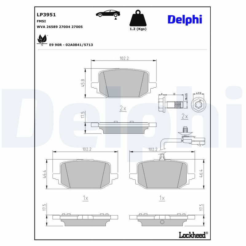 Brake Pad Set, disc brake