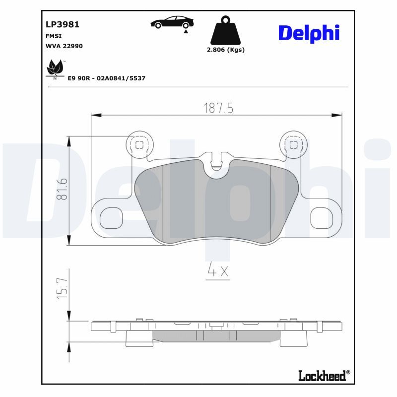 Brake Pad Set, disc brake