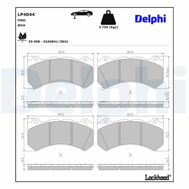 Brake Pad Set, disc brake