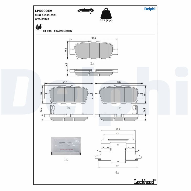 DELPHI LP5000EV Kit...