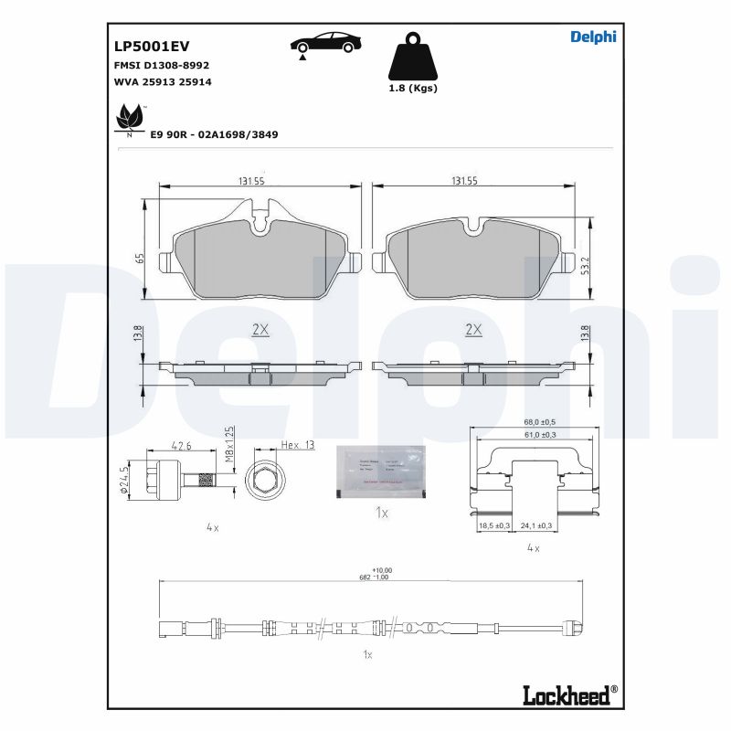 DELPHI LP5001EV Kit...